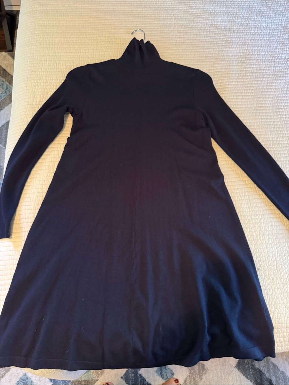 AB Studio Long-Sleeve Turtleneck Sweater Dress